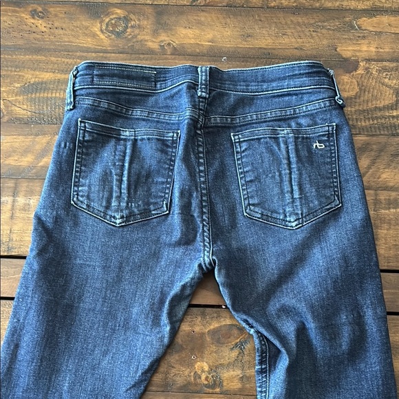 Rag & Bone Blue Skinny Jeans with Distressed Look - Picture 7 of 7